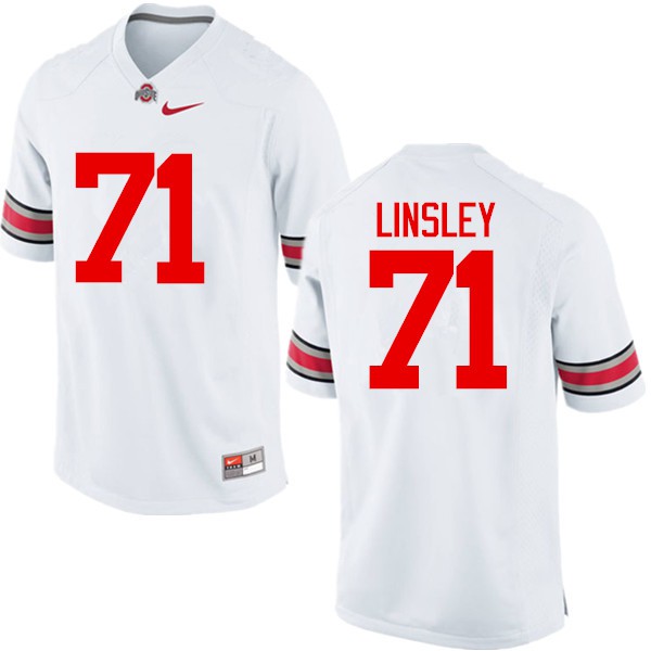 Ohio State Buckeyes #71 Corey Linsley Men Stitched Jersey White OSU36338